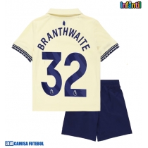 Camisa de Futebol Everton Jarrad Branthwaite #32 Equipamento Secundário Infantil 2025-26 Manga Curta (+ Calças curtas)
